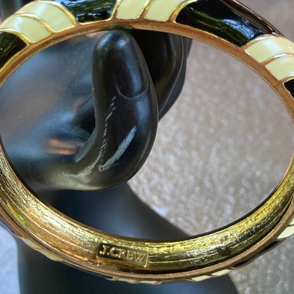 J Crew black, gold and white bangle bracelet - Picture 8 of 8